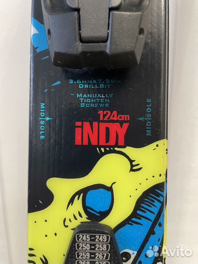 Горные лыжи детские 124 см