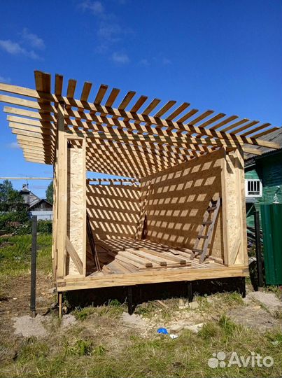 Строительство пристроя к дому веранд бань беседок