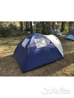 Палатка 3 местная с тамбуром двухслойная