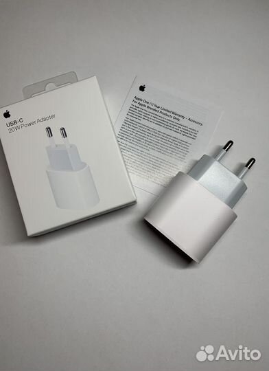 Оригинальный зарядный блок iPhone 20w