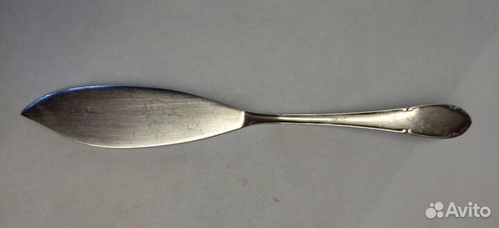 Нож десертный,рыбный, паштетный.глубокое серебрени