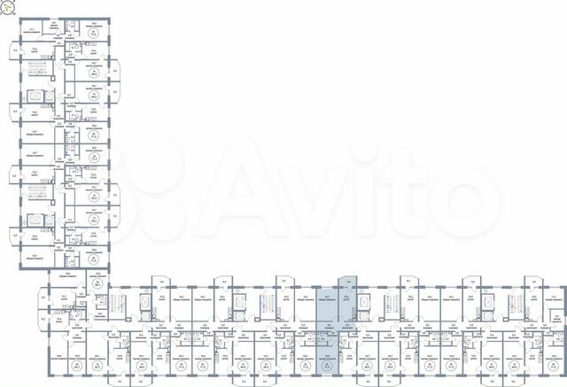 2-к. квартира, 71,3 м², 1/17 эт.