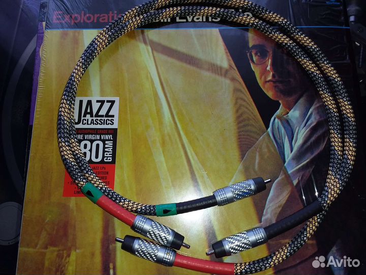 Межблочный кабель чистое серебро 0,75 м