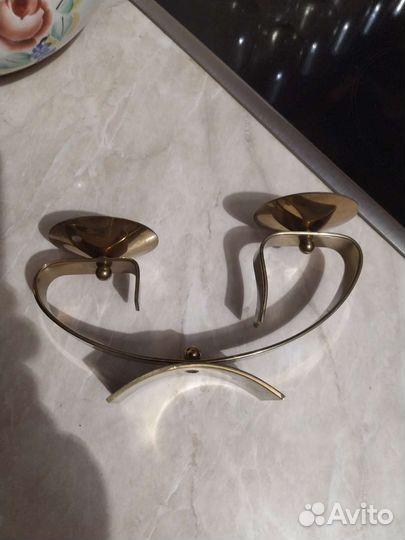 Подсвечник, латунь, СССР