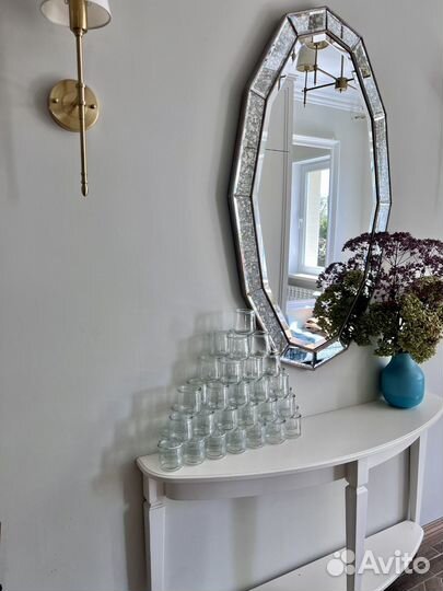 Стекляная Банка для свечей (из под йогурта)