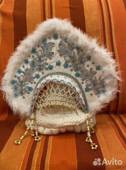 Кокошник снегурочки ручной работы