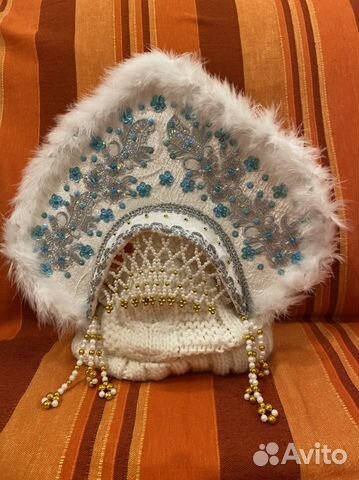 Кокошник снегурочки ручной работы