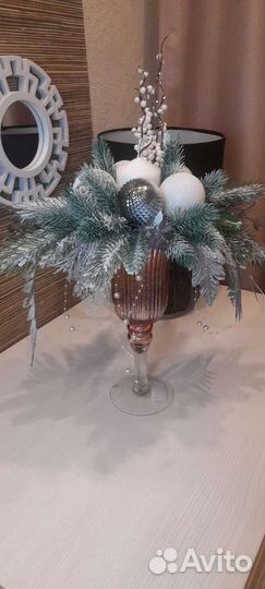 Новогодние композиции для дома, на ресепшн