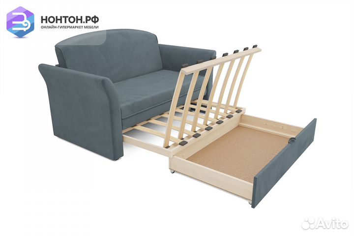 Диван выкатной Малютка 2 серый