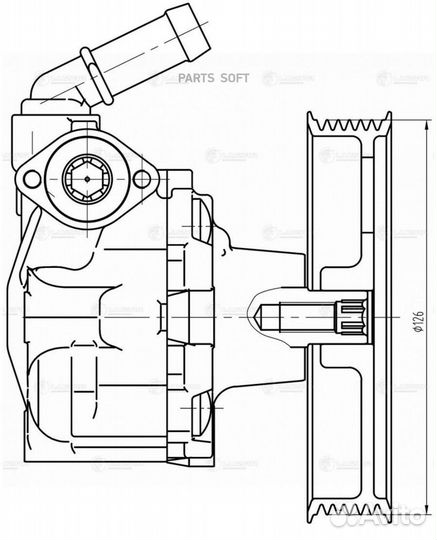 Насос гур для а/м Audi Q5 (08) 2.0T (LPS 1821)