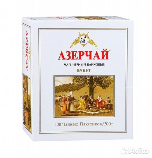 Чай Азерчай Букет 100 пакетиков