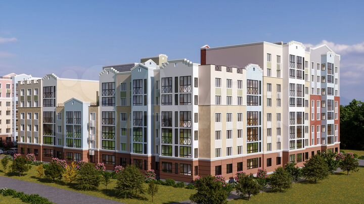 2-к. квартира, 69 м², 3/6 эт.