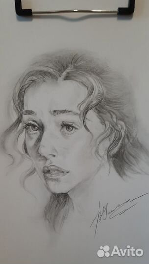 Портрет по фото карандашом