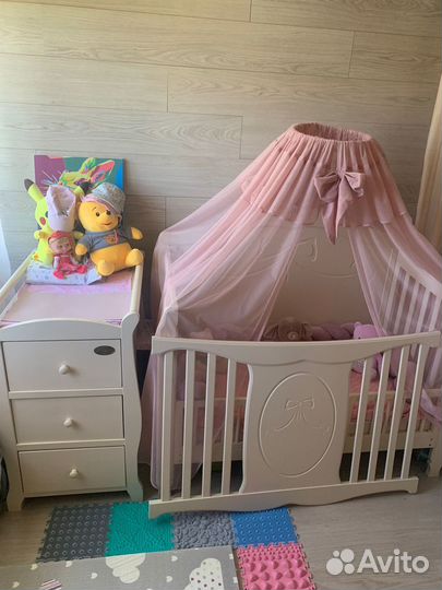 Кровать комод матрас