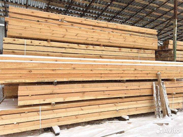 Доска обрезная 40х150х6000мм