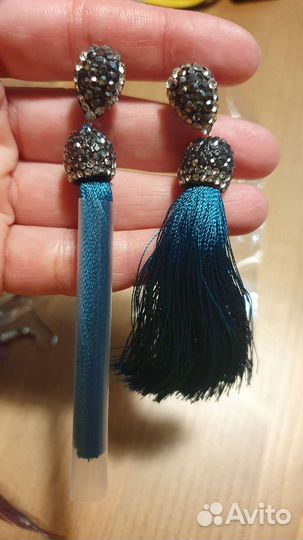 Серьги с кисточками