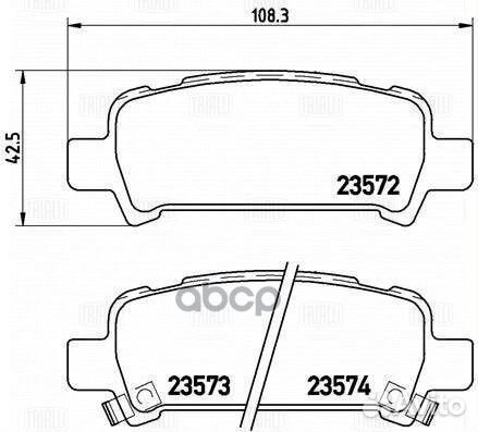 Колодки тормозные subaru forester 97/impreza 9