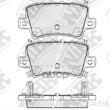 Колодки тормозные дисковые зад honda civic