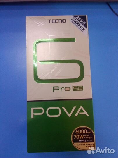 TECNO Pova 6 Pro, 12/256 ГБ