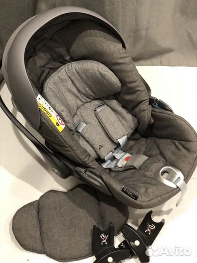 Cybex cloud q platinum +адаптеры babyzen