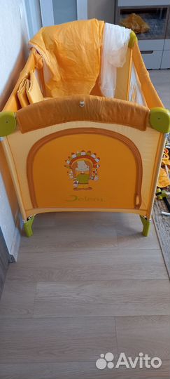 Детская кровать манеж 2х уровневая