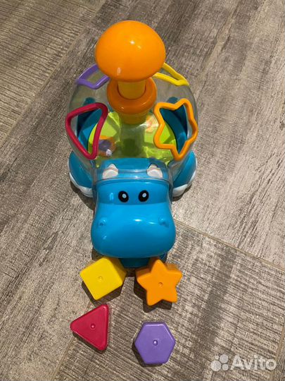 Развивающая игрушка сортер в виде фигурки бегемота