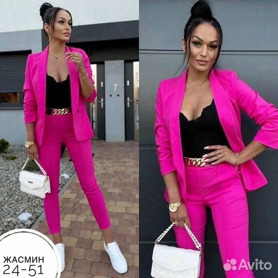 Женский костюм брючный новый 48 50
