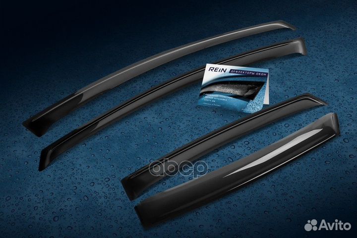 Дефлектор окон (накладнои скотч 3М) 4 шт. nissan