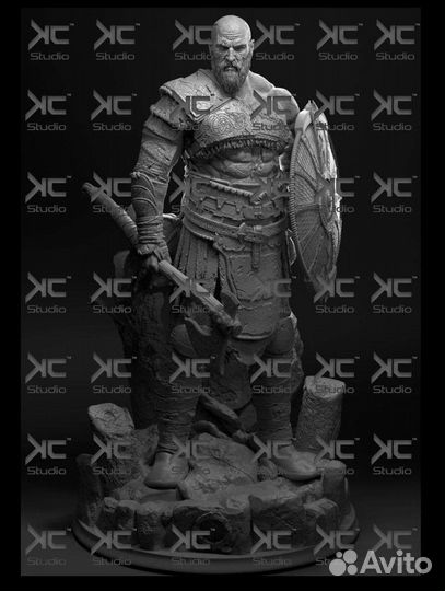 Фигурка с покрасом Бальдр,Тор,Кратос God of War