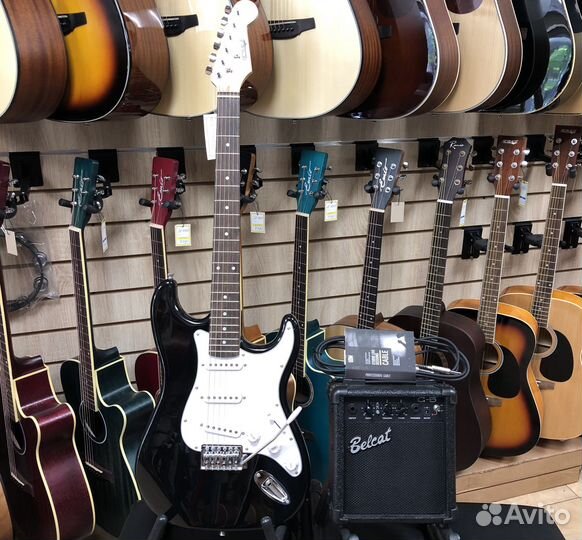 Электрогитара с комбиком (комплект)