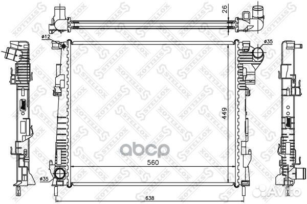 10-26061-SX радиатор системы охлаждения МКПП R
