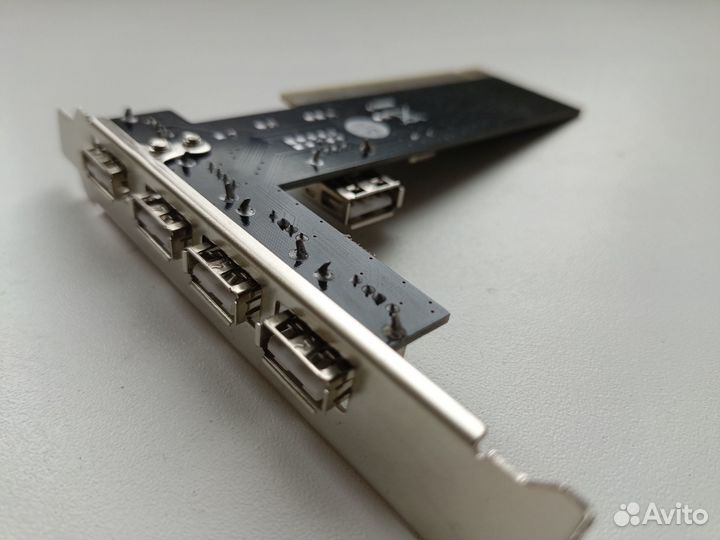 PCI плата расширения USB 2.0 4+1