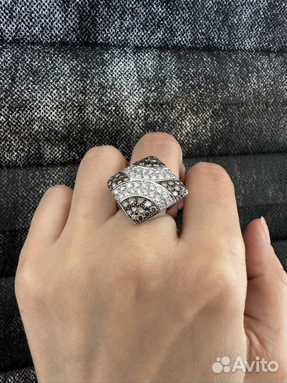 Кольцо с бриллиантами 750 проба