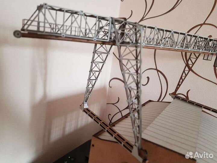 Козловой кран 1/87. Кит набор для сборки