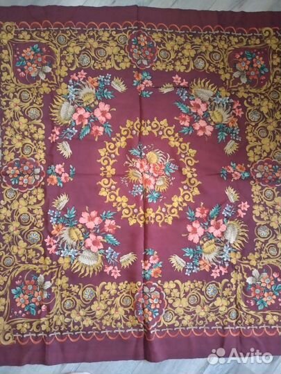 Шерстяной купон ткани 130х130 см Павлово-Посадский