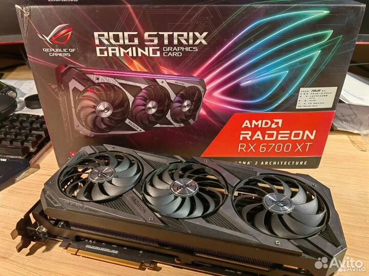 Видеокарта Asus rog rx6700xt 12gb