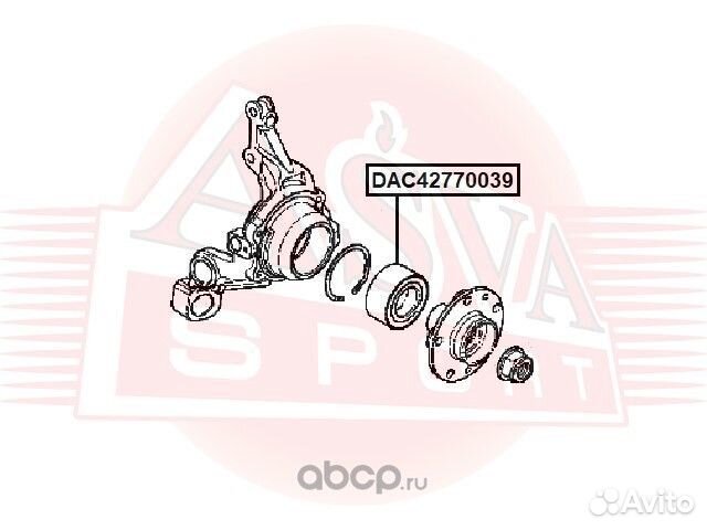 Подшипник ступичный задний 4WD