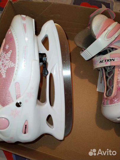 Коньки детские раздвижные 26-29