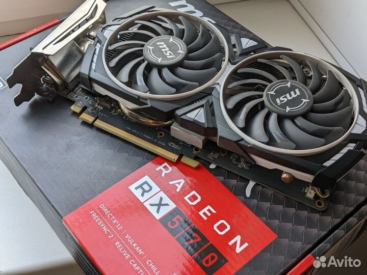 8 GB Radeon RX 570 MSI armor OC