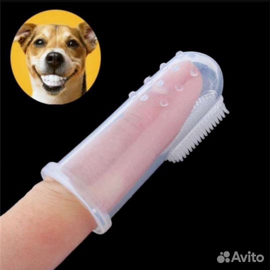 Мягкая зубная щетка для собаки