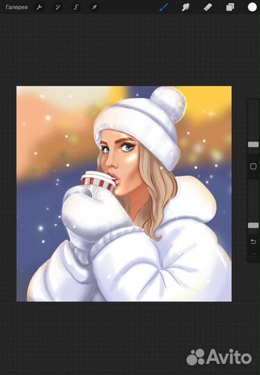 Логотип, Портрет по фото, иллюстрация