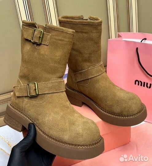 Miu miu ботинки зима