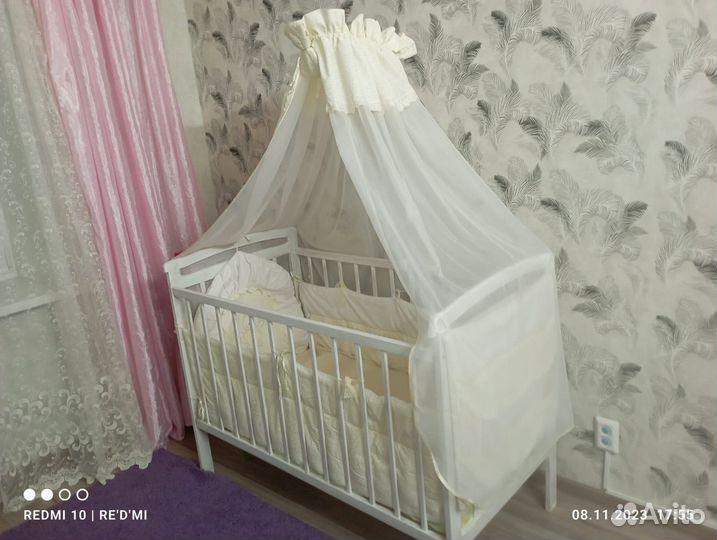 Комплект бортиков и балдахин