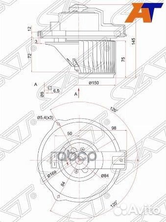 Мотор отопителя салона Mitsubishi Pajero 99-06