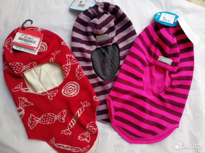 Новые шлема lassie, р. S(48), краги, шапки