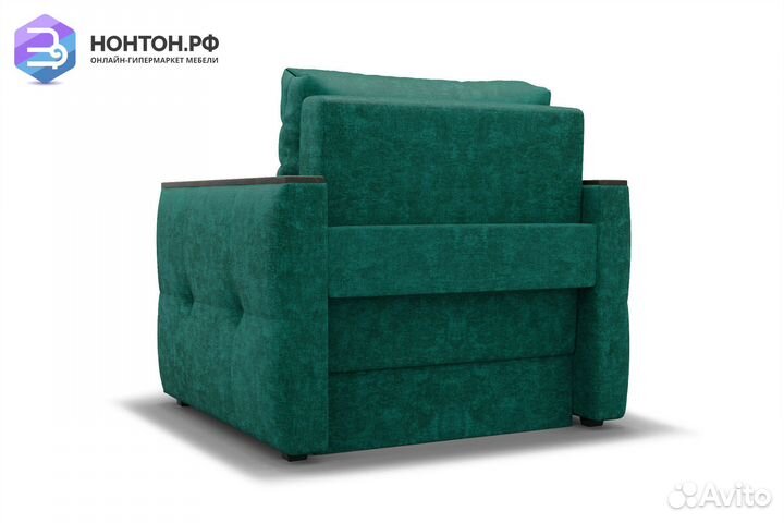 Кресло еврокнижка Инсайд изумрудное