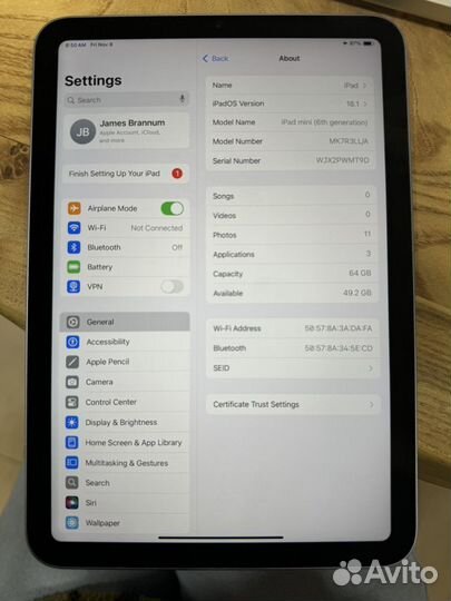 iPad mini 6 64gb