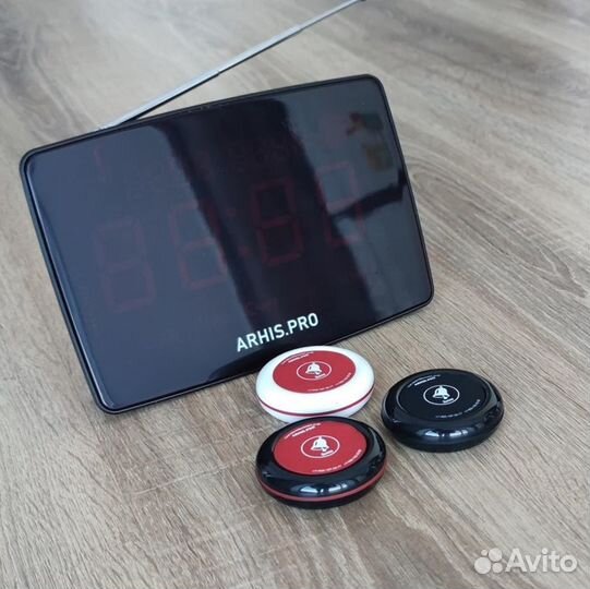 Кнопка вызова персонала с приемником табло