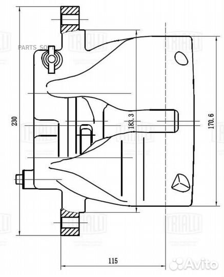 Trialli CF-032014 Суппорт торм. для а/м Mercedes S