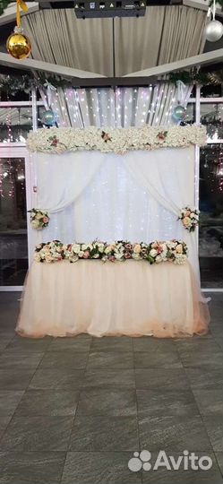 Декор зоны молодожёнов